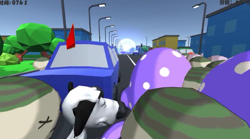 虚拟现实与游戏竞赛作品——超声波狗狗