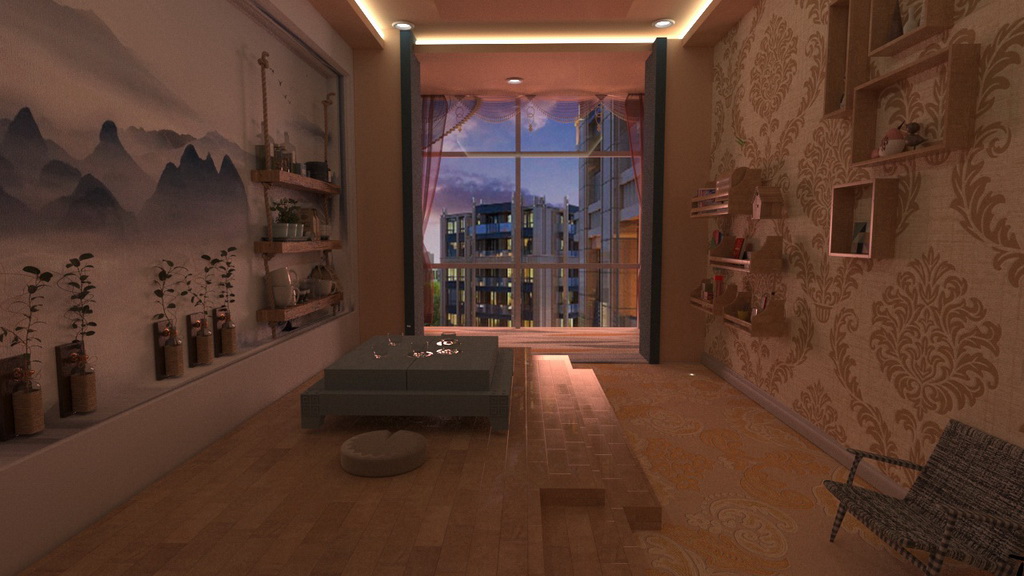 人居环境竞赛作品——紫汀苑后现代主义室内设计