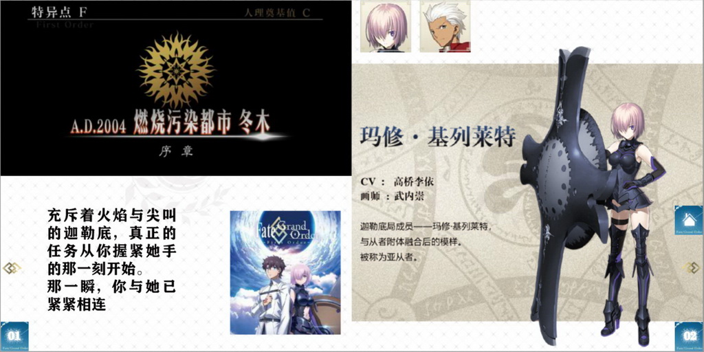 电子图书竞赛作品——《Fate/Grand Order First Anniversary》