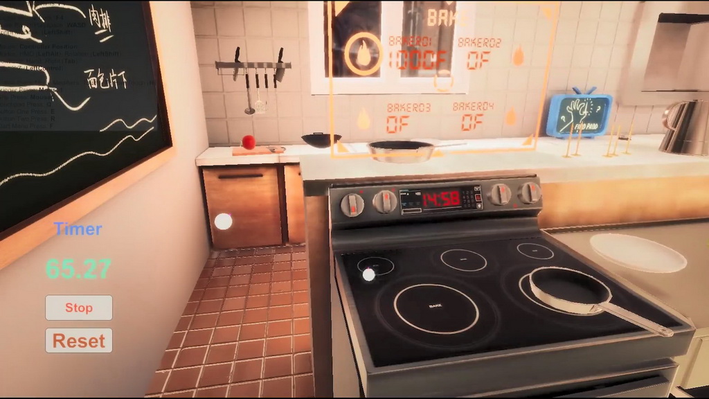 虚拟现实与游戏竞赛作品——VR厨房烹饪游戏-《Who Can Cook！？》