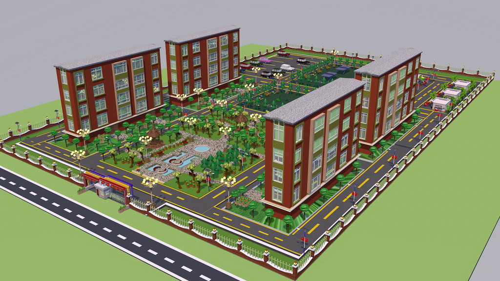 人居环境设计竞赛作品——城市环境绿化设计