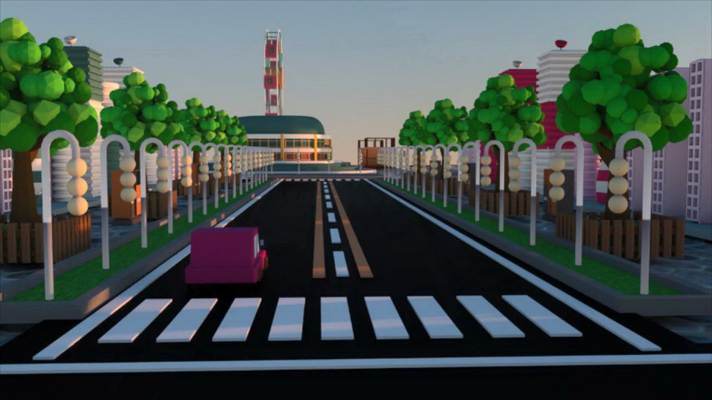 人居环境设计竞赛作品——迷你小镇虚拟漫游