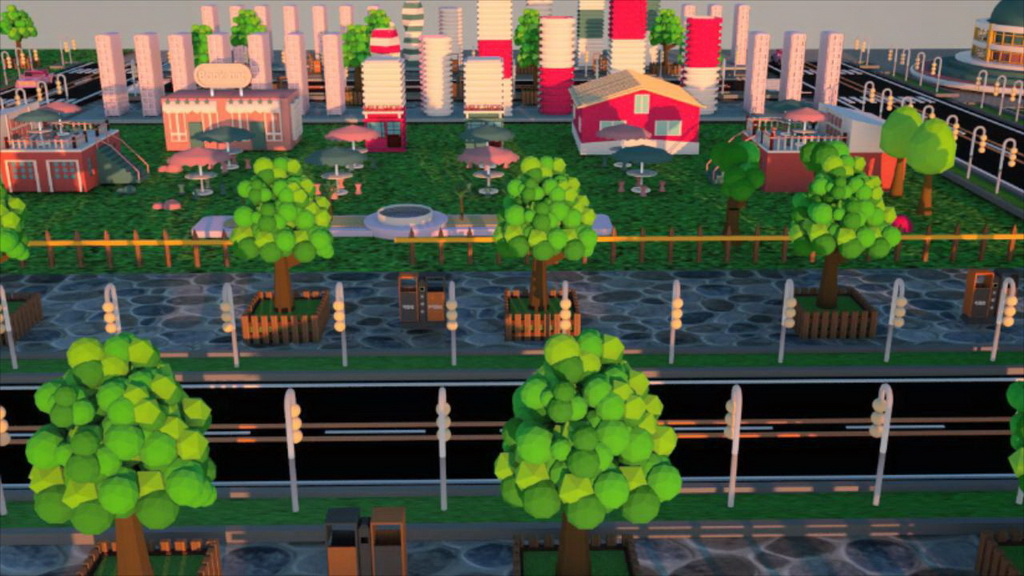人居环境设计竞赛作品——迷你小镇虚拟漫游