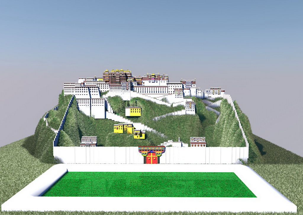 测试竞赛作品——布达拉宫建筑构件的三位建模与虚拟展示