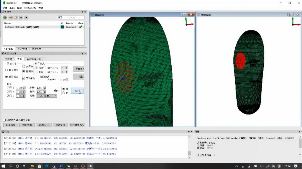 其他竞赛作品——面向定制化运动装备3D打印的三维变形模拟系统(Insole3D)