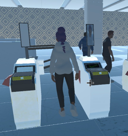 虚拟现实与游戏竞赛作品——VR_公共场所安检与登记模拟