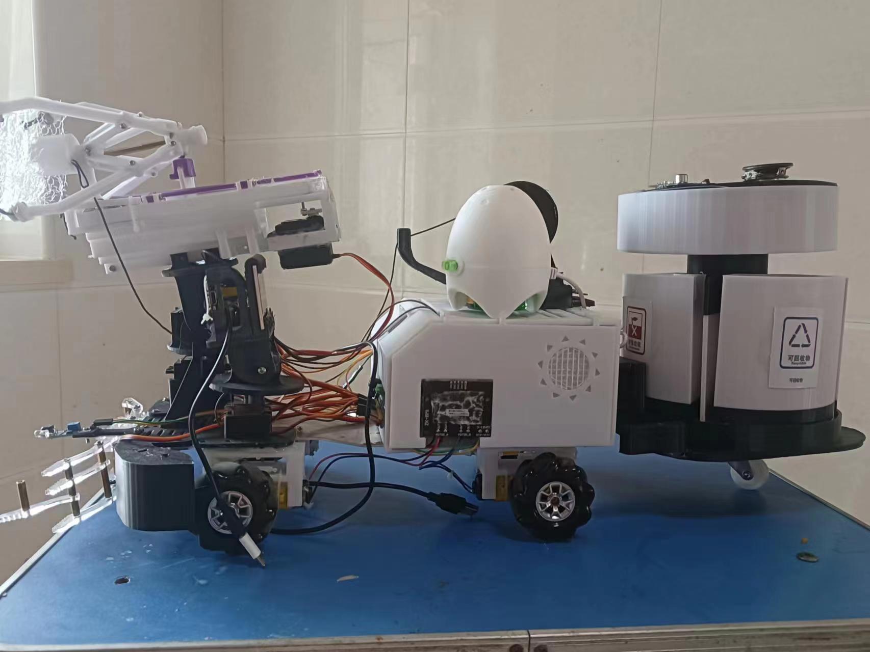 智能产品竞赛作品——环境卫士-基于IOT与视觉识别的垃圾拾取车