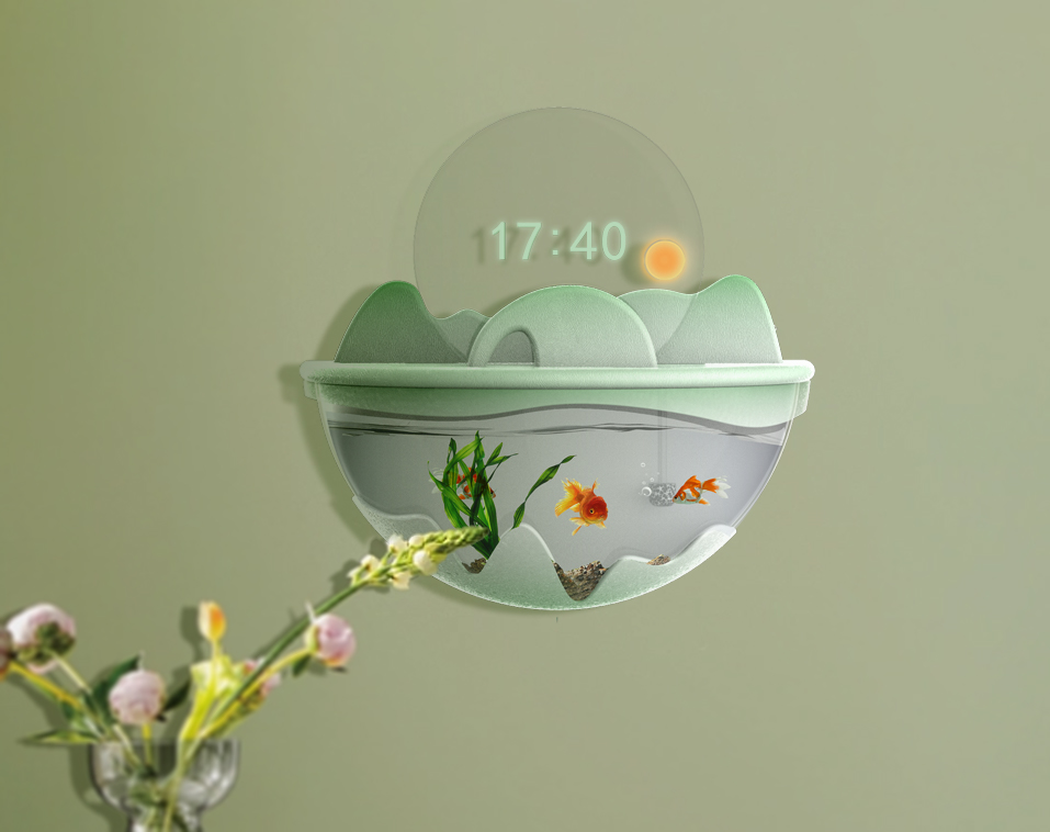 智能产品竞赛作品——智能家居壁挂式鱼缸设计