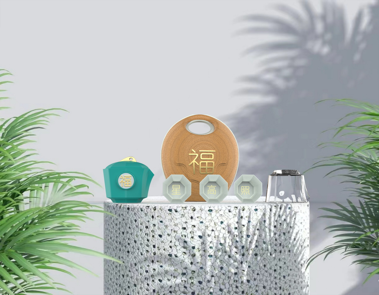 其他竞赛作品——《福祥》陶瓷日用品旅行茶具 设计