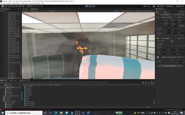 虚拟现实与游戏竞赛作品——火灾逃生演练及科普VR